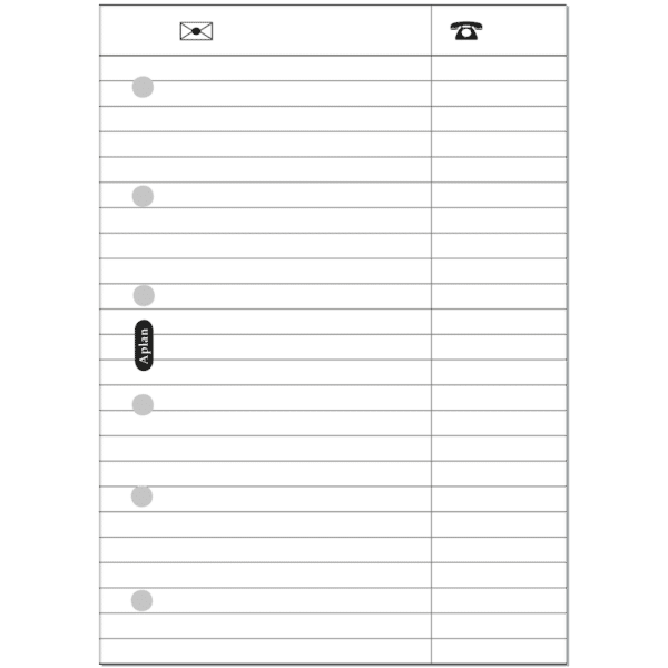 Telefon og adresseregister A-plan Pocket