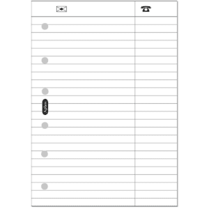 Telefon og adresseregister A-plan Pocket - 007001