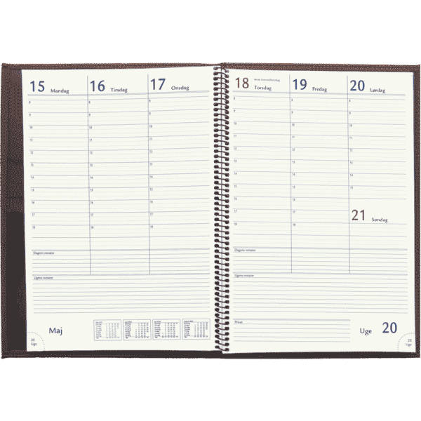 Novum kalender 2023 soft omslag lys brun - 236682 i