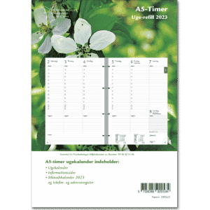 Refill A5-Timer ugekalender 2023 - 239225