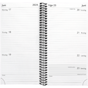 Spiral ugekalender refill 2024 - 241250