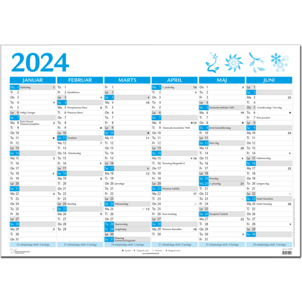 Kæmpekalender 2024, blå - 243400
