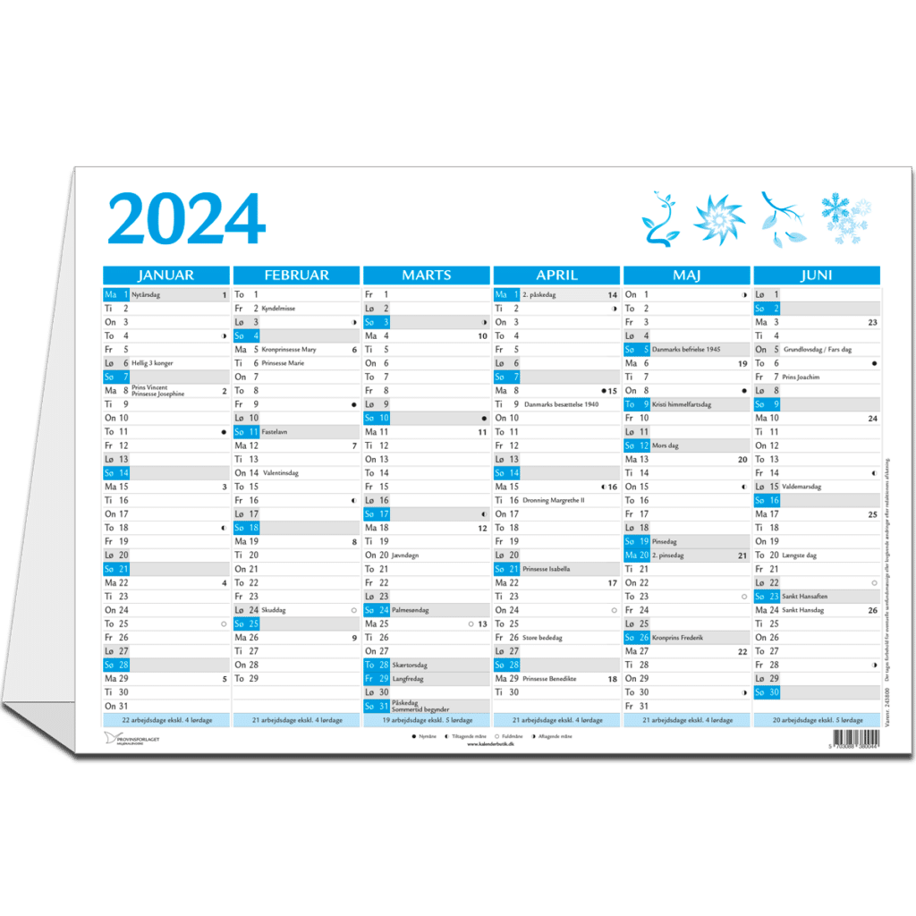 Bordkalender 2024 kalenderbutik