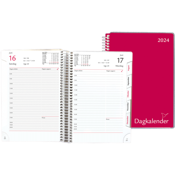Dagkalender 2024, rød - 244556 0 a