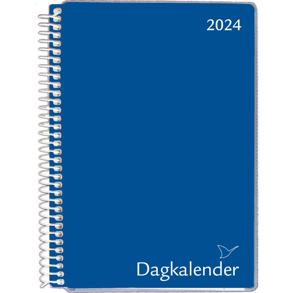 Dagkalender 2024, blå | Kalenderbutik