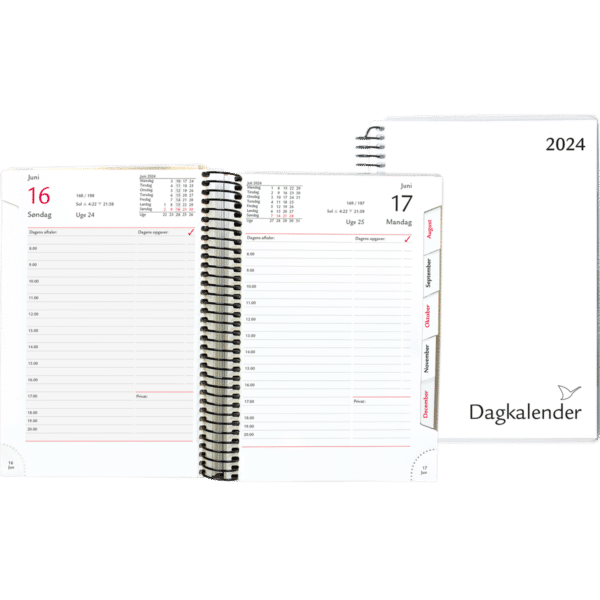 Dagkalender 2024, hvid - 244556 2 a