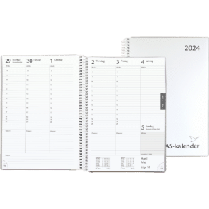 A5-kalender 2024, hvid - 244956 2