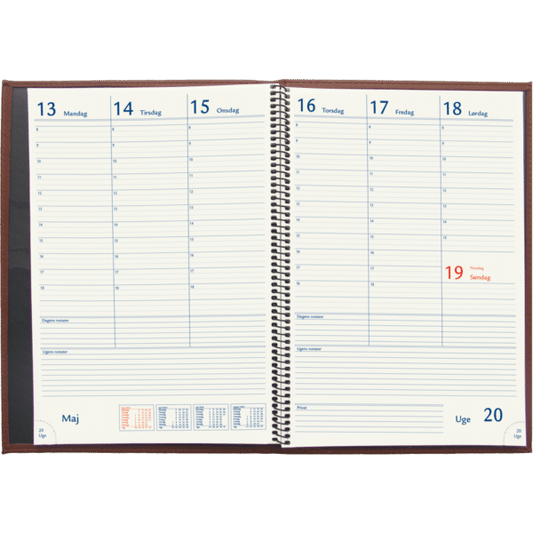 Novum kalender 2024 soft omslag lys brun - 246682 i