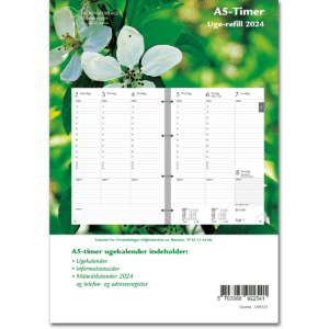 Refill A5-Timer ugekalender 2024 - 249225