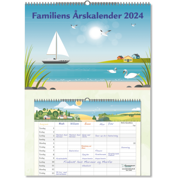 Familiens Årskalender A4 2024 - 249605