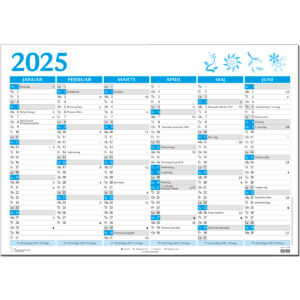 Kæmpekalender 2025, blå - 253400