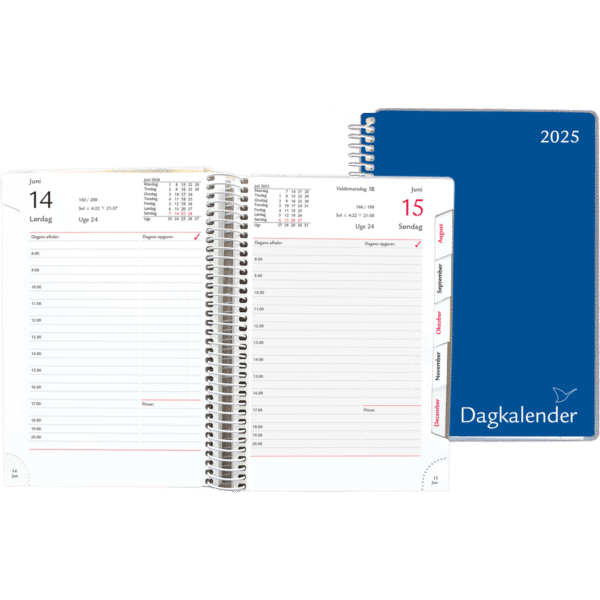 Dagkalender 2025, blå - 254556 1 a