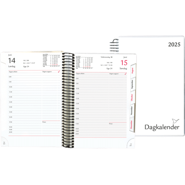 Dagkalender 2025, hvid - 254556 2 a