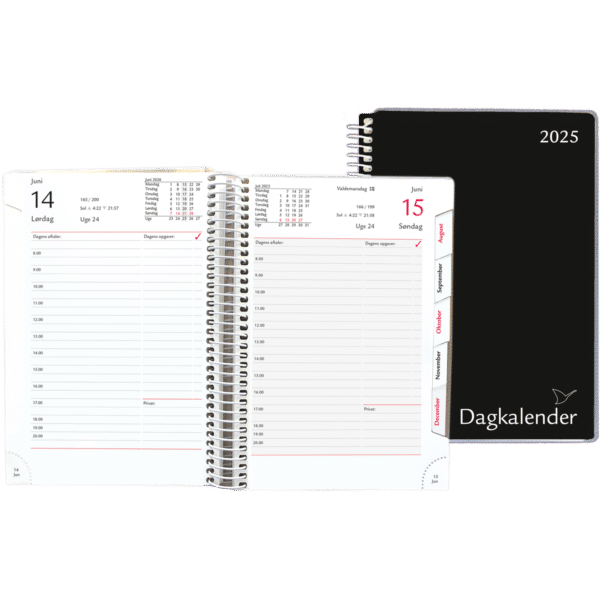 Dagkalender 2025, sort - 254556 3 a
