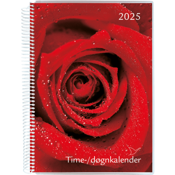 Time/døgnkalender 2025, rose - 254806 2 1