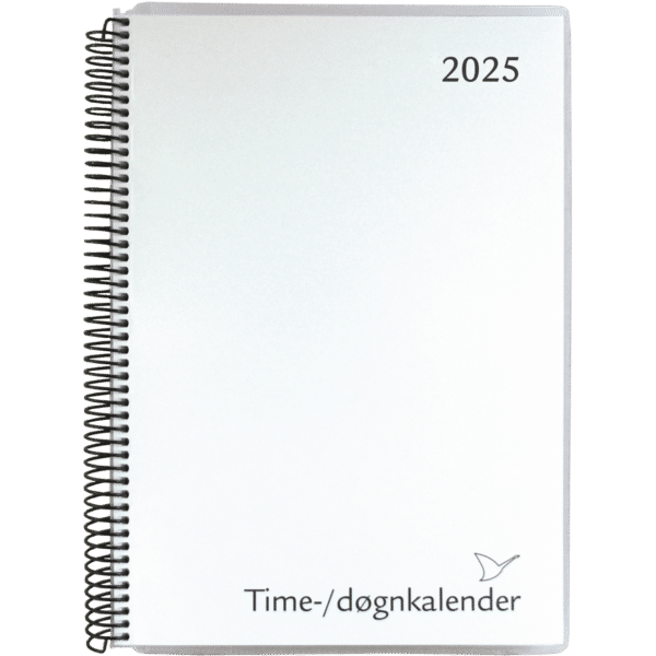 Time/døgnkalender 2025, hvid - 254806 2