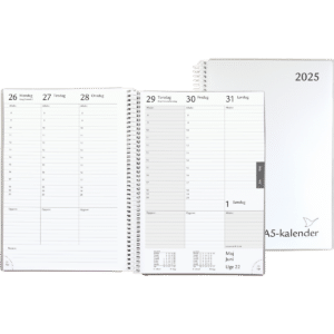 A5-kalender 2025, hvid - 254956 2