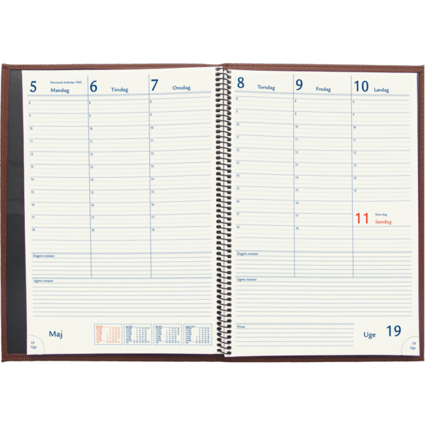 Novum kalender 2025 soft omslag lys brun - 256682 i