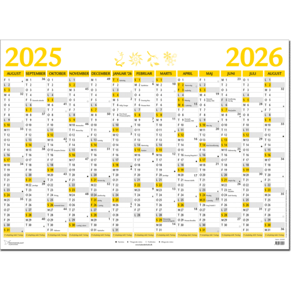 Stor Semesterkalender 2025/26 - 263600