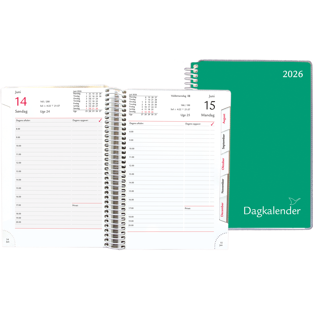 Dagkalender 2026, grøn 2 Dagkalender 2026, grøn - Image 2