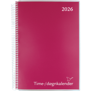 Time/døgnkalender 2026, rød - 264806 0