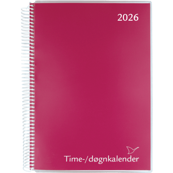 Time/døgnkalender 2026, rød - 264806 0