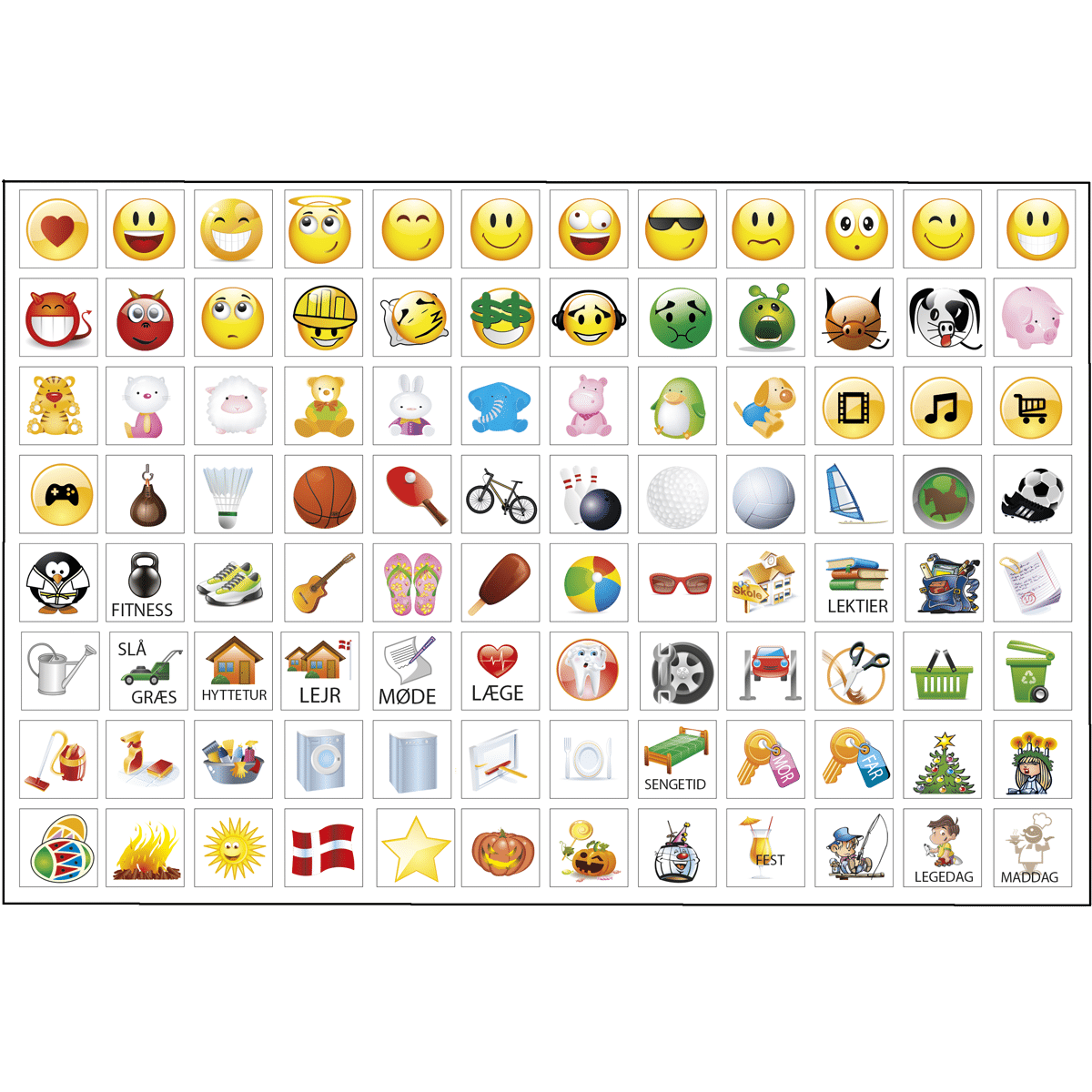 Klistermærker til planlægning for hele familien 1 Klistermærker til planlægning for hele familien