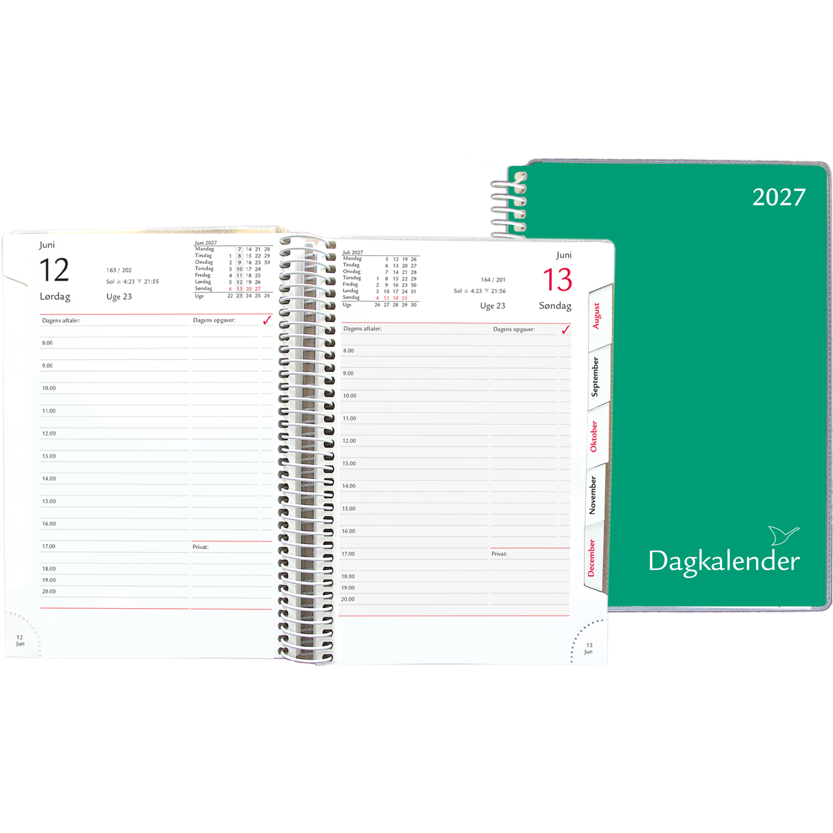 Dagkalender 2027, grøn 2 Dagkalender 2027, grøn - Image 2