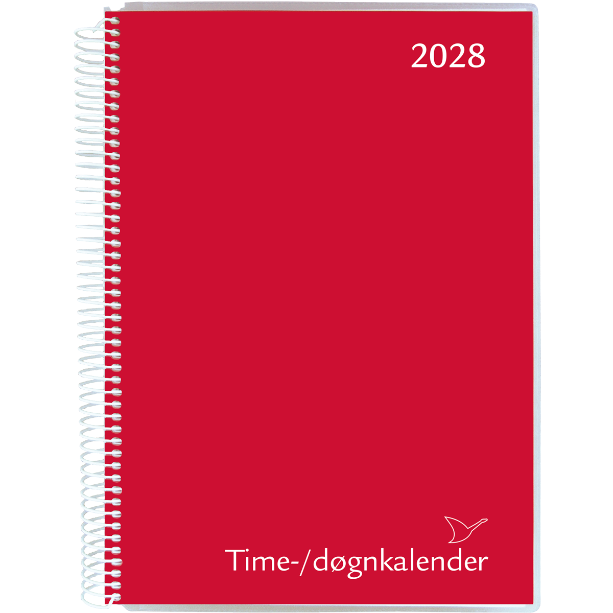 Time/døgnkalender 2028, rød 1 Time/døgnkalender 2028, rød