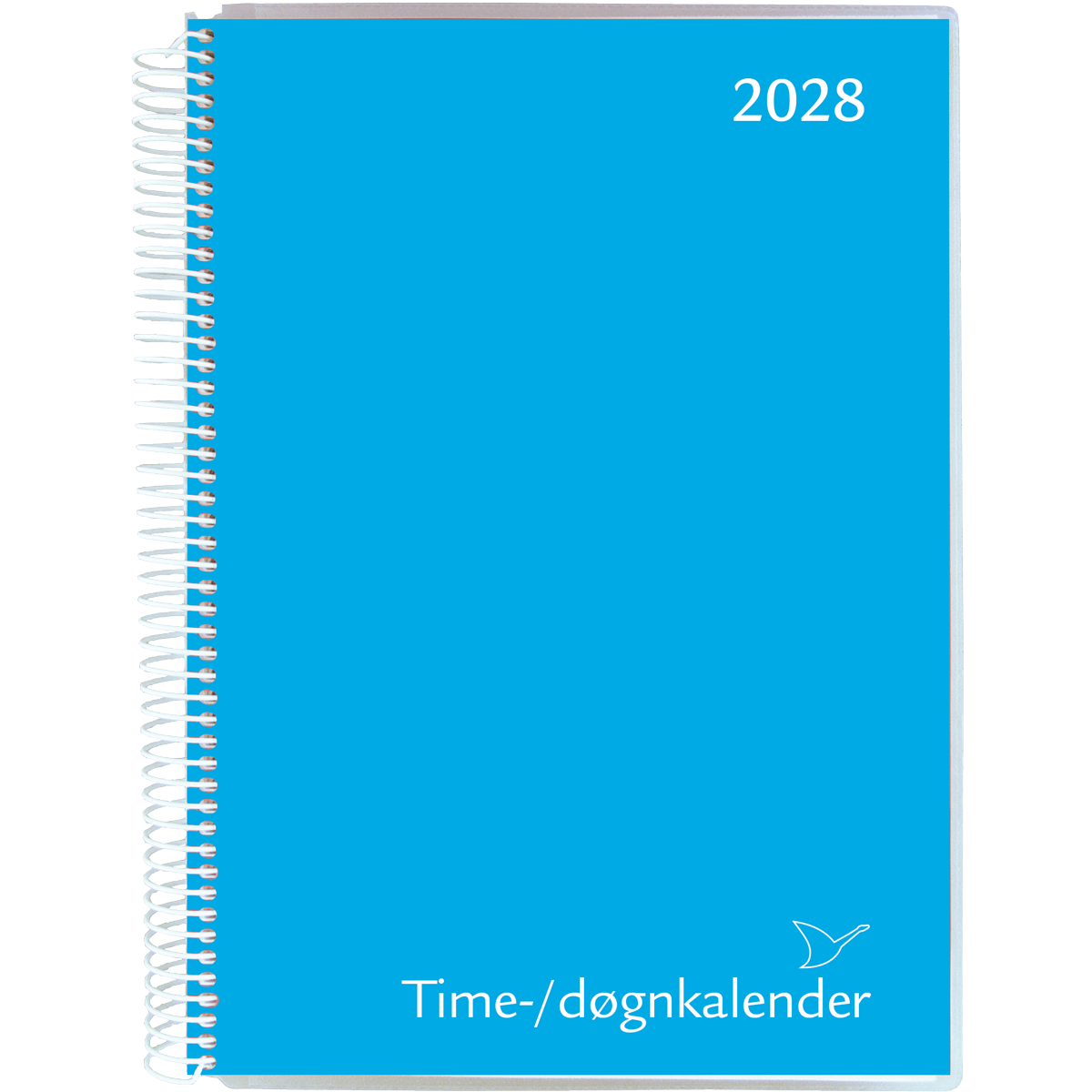 Time/døgnkalender 2028, blå 1 Time/døgnkalender 2028, blå