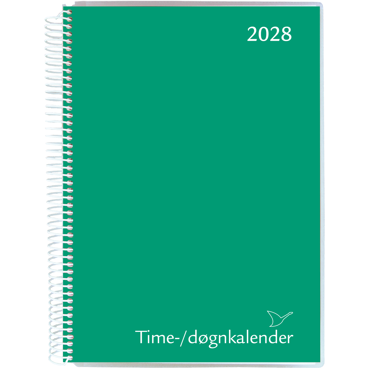 Time/døgnkalender 2028, grøn 1 Time/døgnkalender 2028, grøn